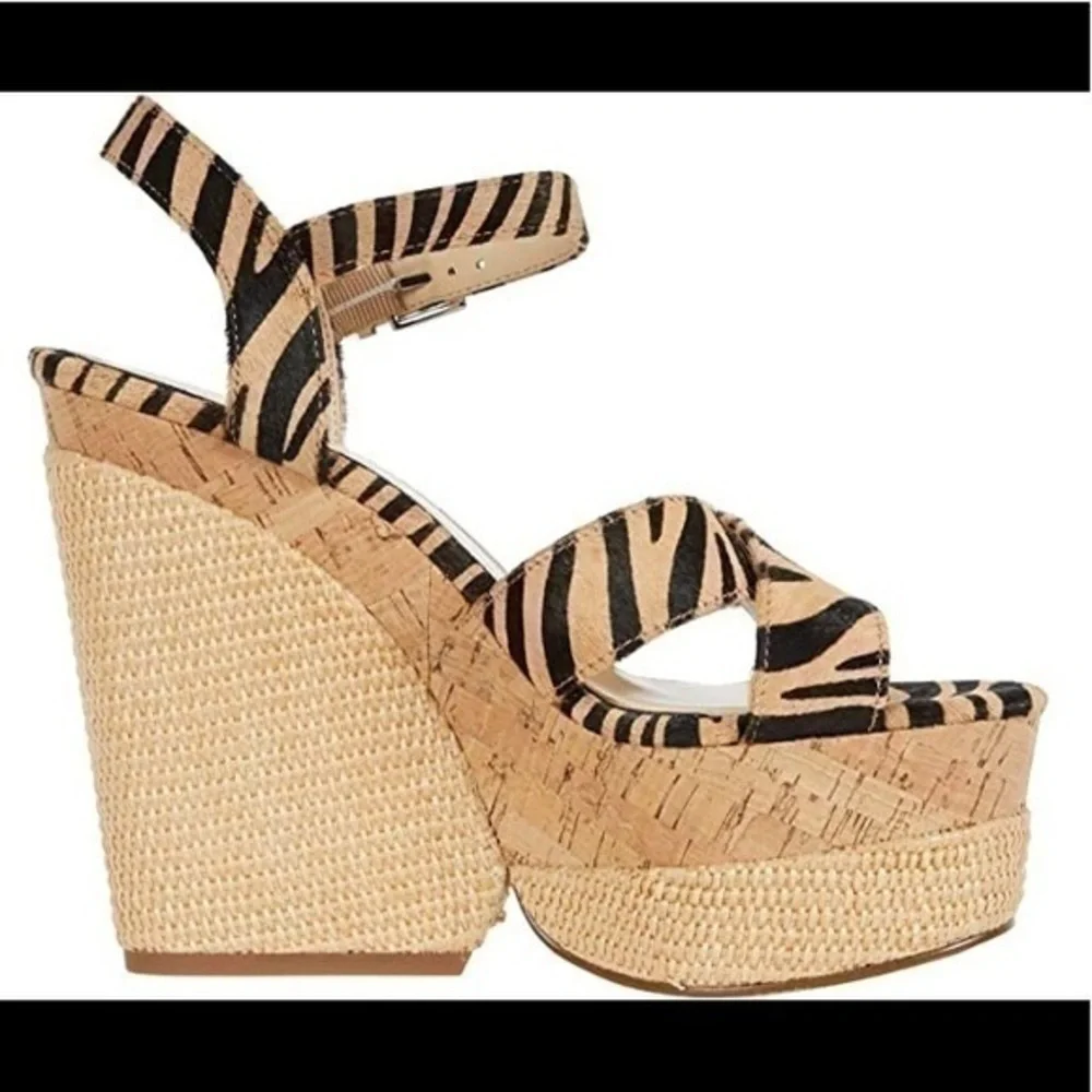 Jessica Simpson Jirie Zebra Print Platform